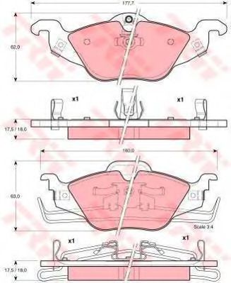 Set frana, frana disc