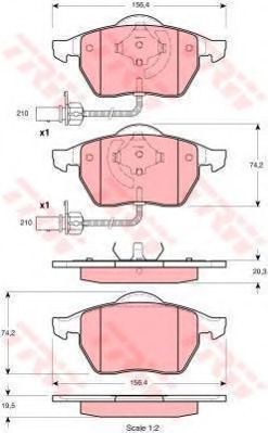 Set frana, frana disc
