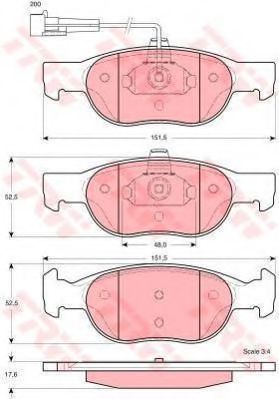 Set frana, frana disc