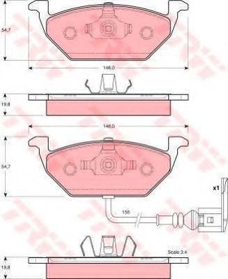 Set frana, frana disc