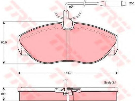 Set frana, frana disc