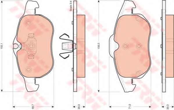 Set frana, frana disc