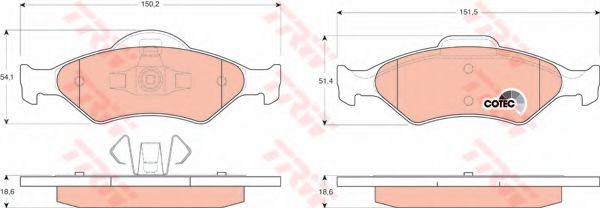 Set frana, frana disc