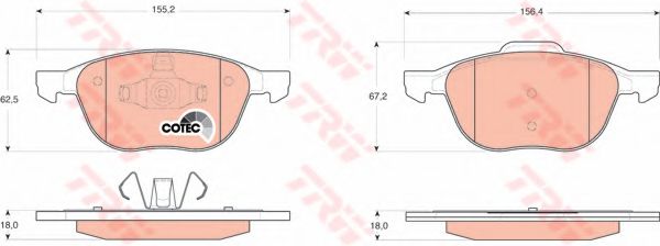 Set frana, frana disc