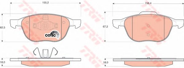 Set frana, frana disc