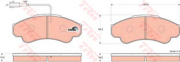 Set frana, frana disc