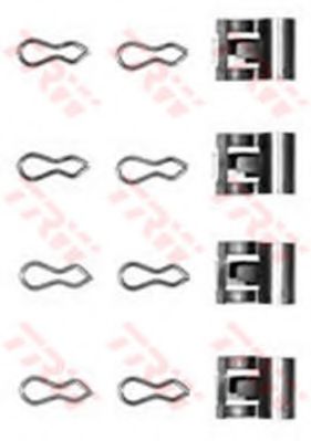 Set accesorii, placute frana