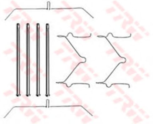 Set accesorii, placute frana