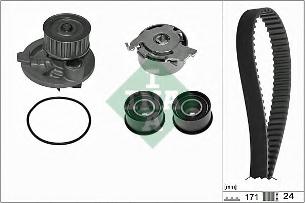 Set pompa apa + curea dintata