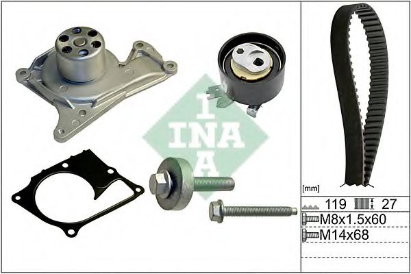 Set pompa apa + curea dintata