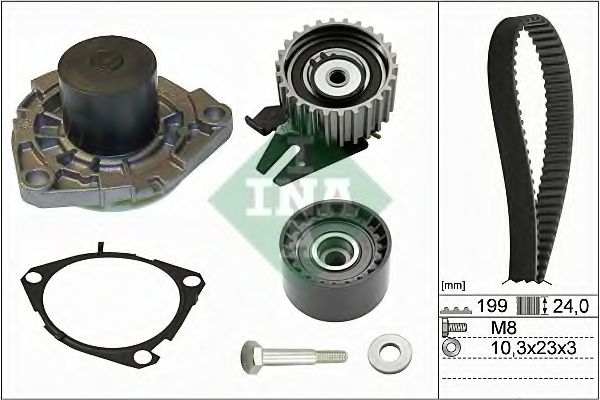 Set pompa apa + curea dintata