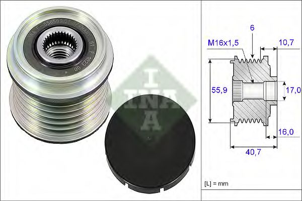 Sistem roata libera, generator