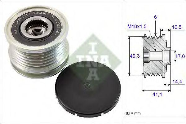 Sistem roata libera, generator