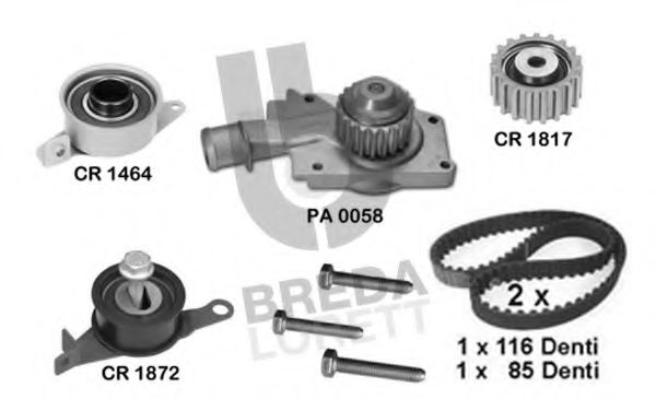 Set pompa apa + curea dintata