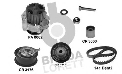 Set pompa apa + curea dintata