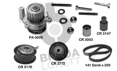 Set pompa apa + curea dintata