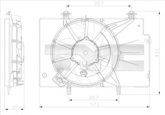 Ventilator, radiator