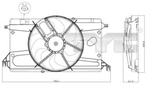 Ventilator, radiator