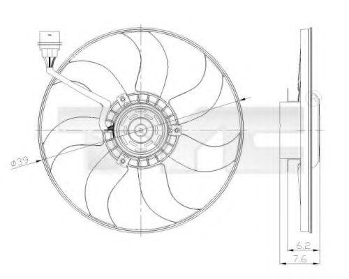 Ventilator, radiator