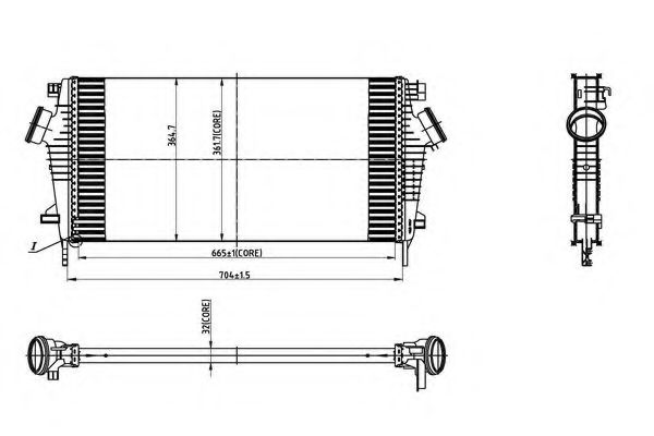 Intercooler, compresor
