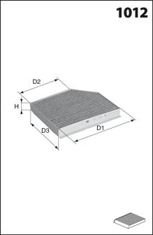 Filtru, aer habitaclu