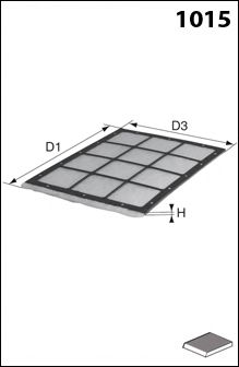 Filtru, aer habitaclu