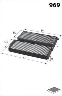 Filtru, aer habitaclu