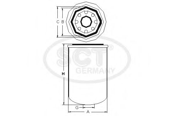 Element filtrant uscator aer, compresor