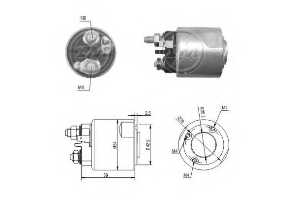 Solenoid, electromotor