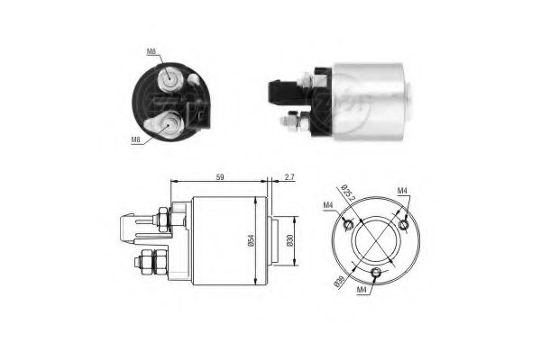 Solenoid, electromotor