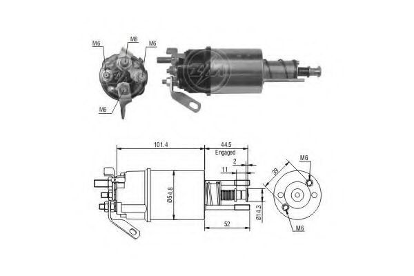 Solenoid, electromotor