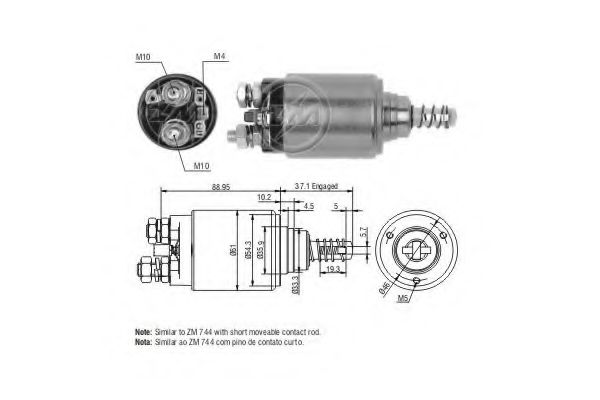 Solenoid, electromotor