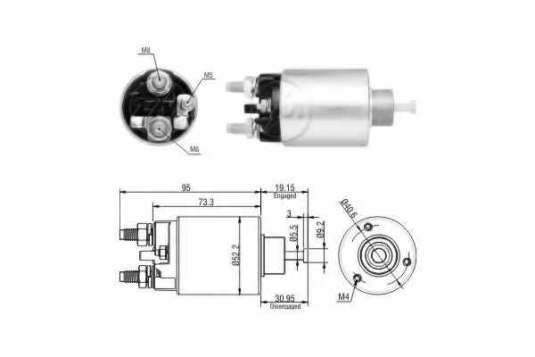 Solenoid, electromotor