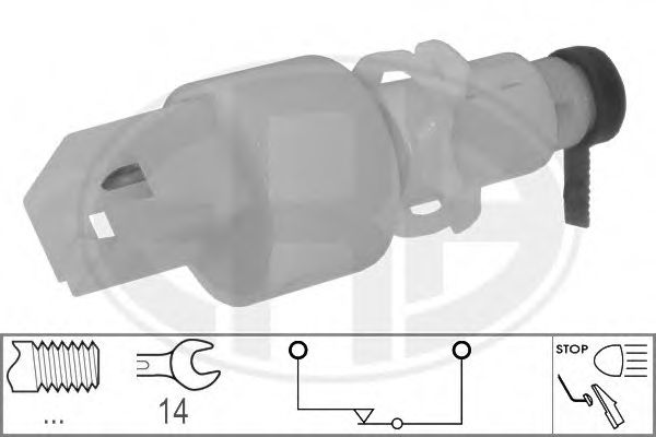 Comutator lumini frana