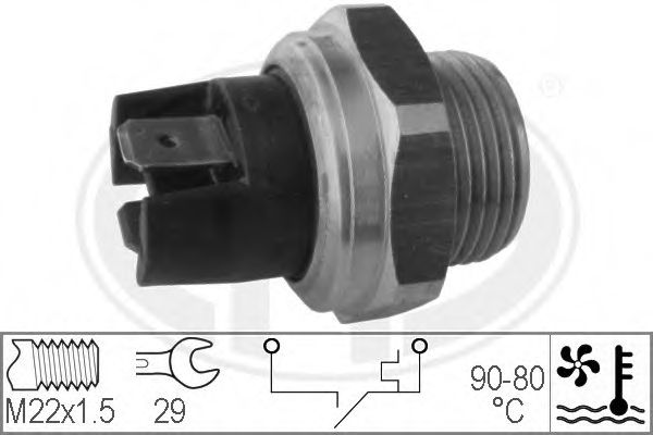 Comutator temperatura, ventilator radiator