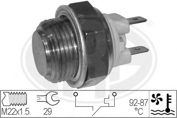 Comutator temperatura, ventilator radiator