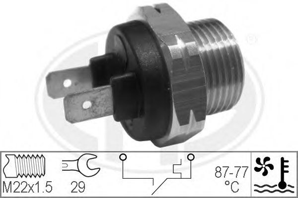 Comutator temperatura, ventilator radiator