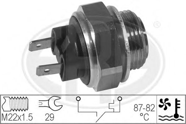 Comutator temperatura, ventilator radiator
