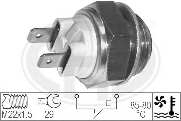 Comutator temperatura, ventilator radiator