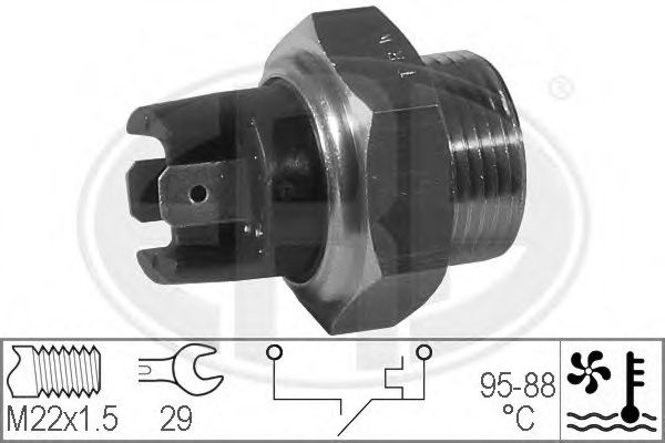 Comutator temperatura, ventilator radiator