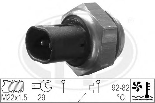 Comutator temperatura, ventilator radiator