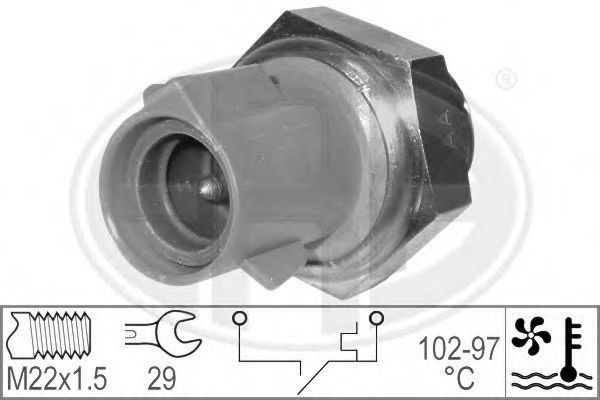 Comutator temperatura, ventilator radiator