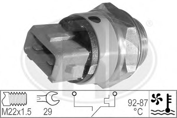 Comutator temperatura, ventilator radiator