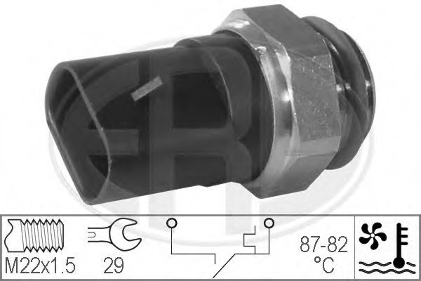 Comutator temperatura, ventilator radiator