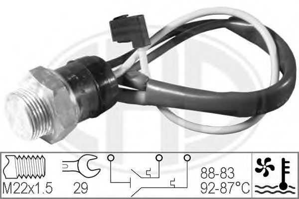 Comutator temperatura, ventilator radiator