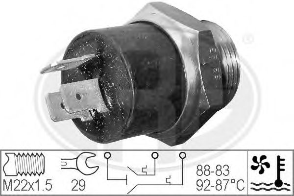 Comutator temperatura, ventilator radiator