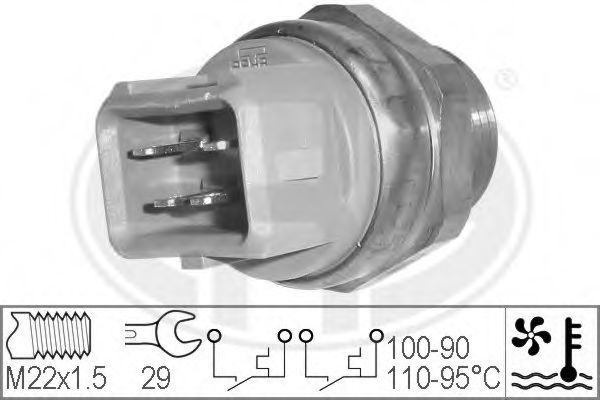 Comutator temperatura, ventilator radiator