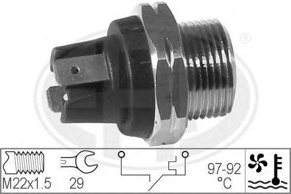 Comutator temperatura, ventilator radiator