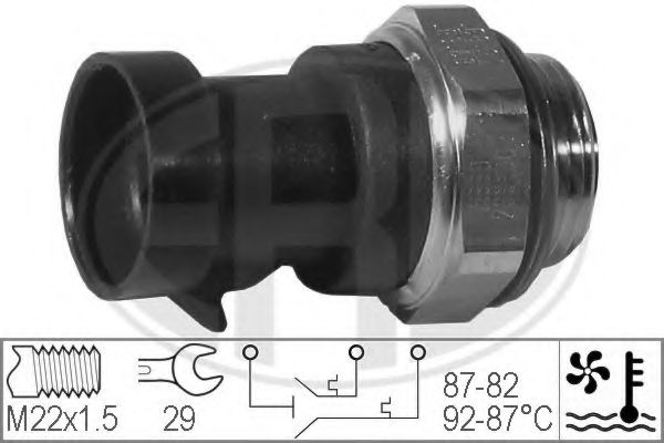 Comutator temperatura, ventilator radiator