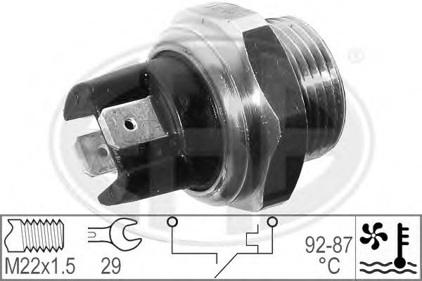 Comutator temperatura, ventilator radiator